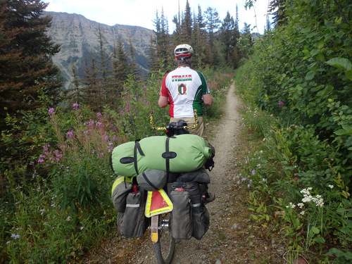 GDMBR: Climbing on FR-4353 Single Track, Richmond Peak, MT.